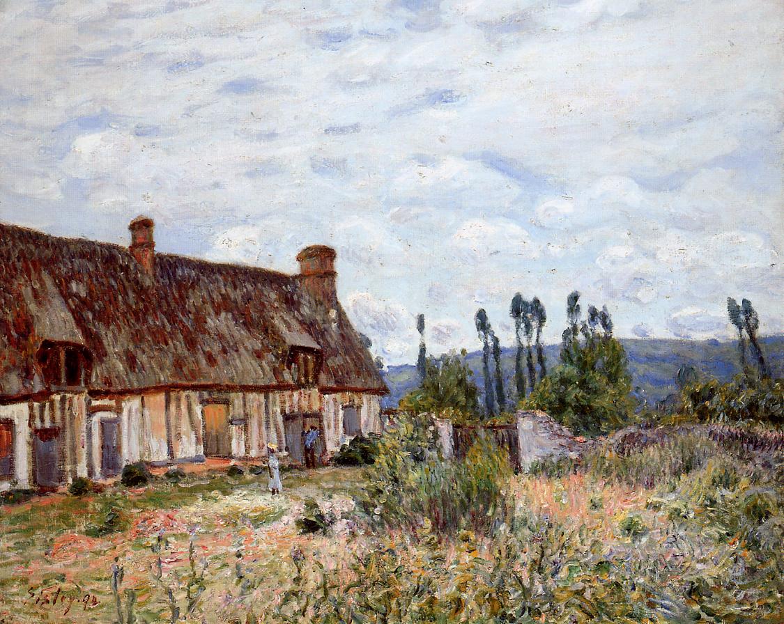 Abandoned Cottage (1894) - Alfred Sisley Tablo