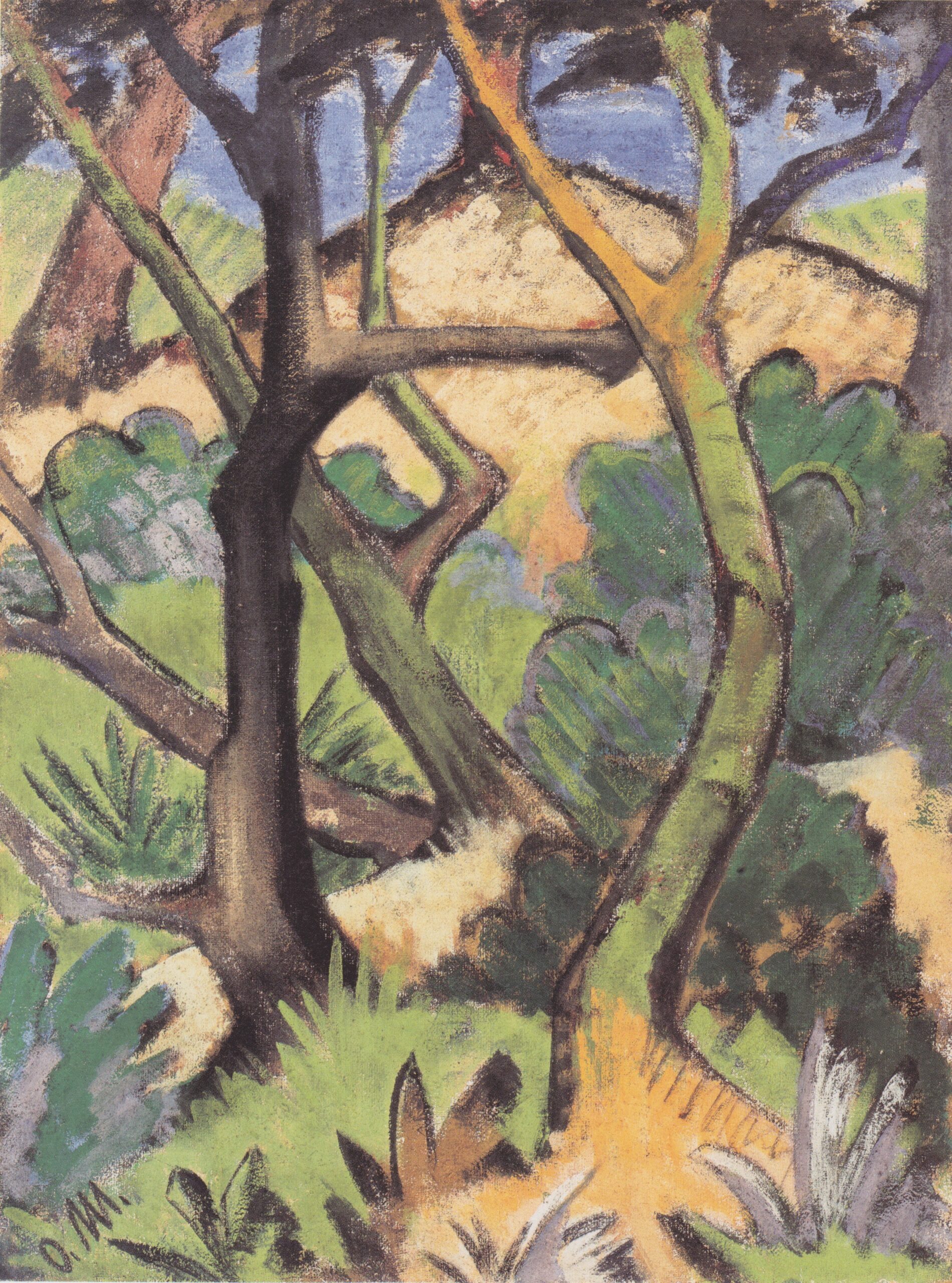 Abendlandschaft (1925) - Otto Mueller Tablo