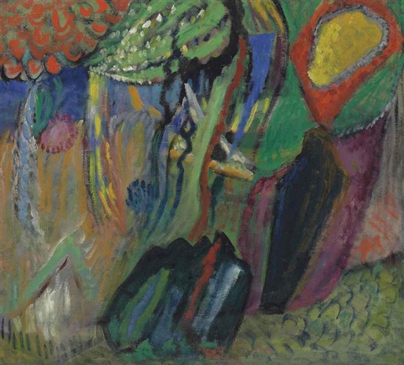 Abstract Composition - Gabriele Münter Tablo