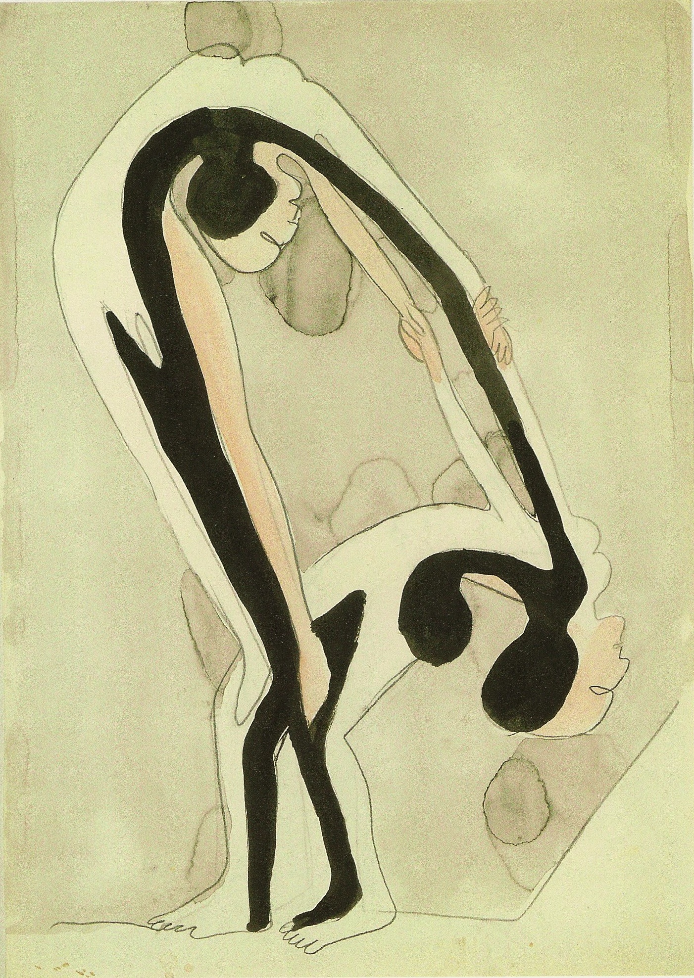Acrobats (1932) - Ernst Ludwig Kirchner Tablo