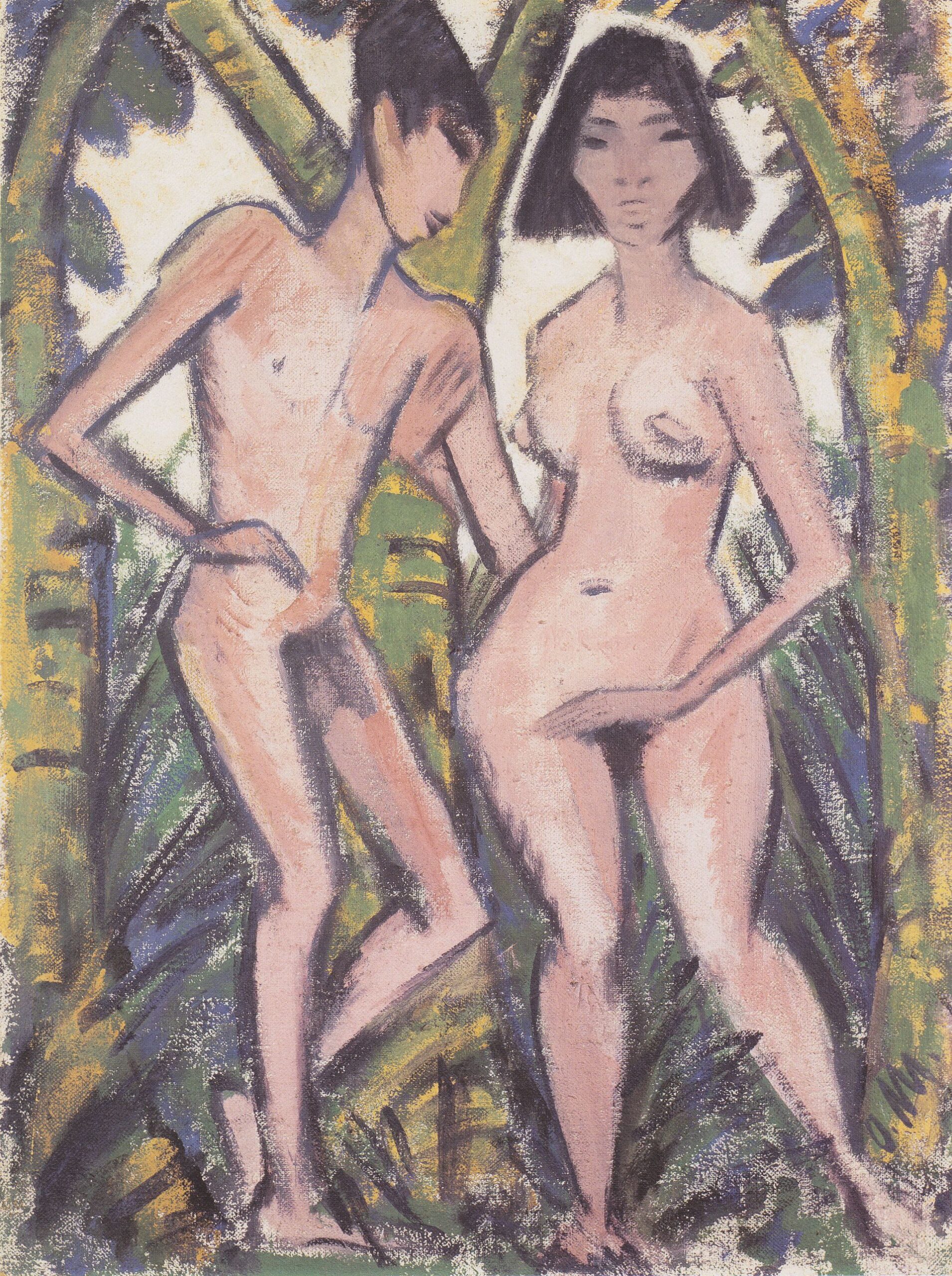 Adam Und Eva (1921) - Otto Mueller Tablo