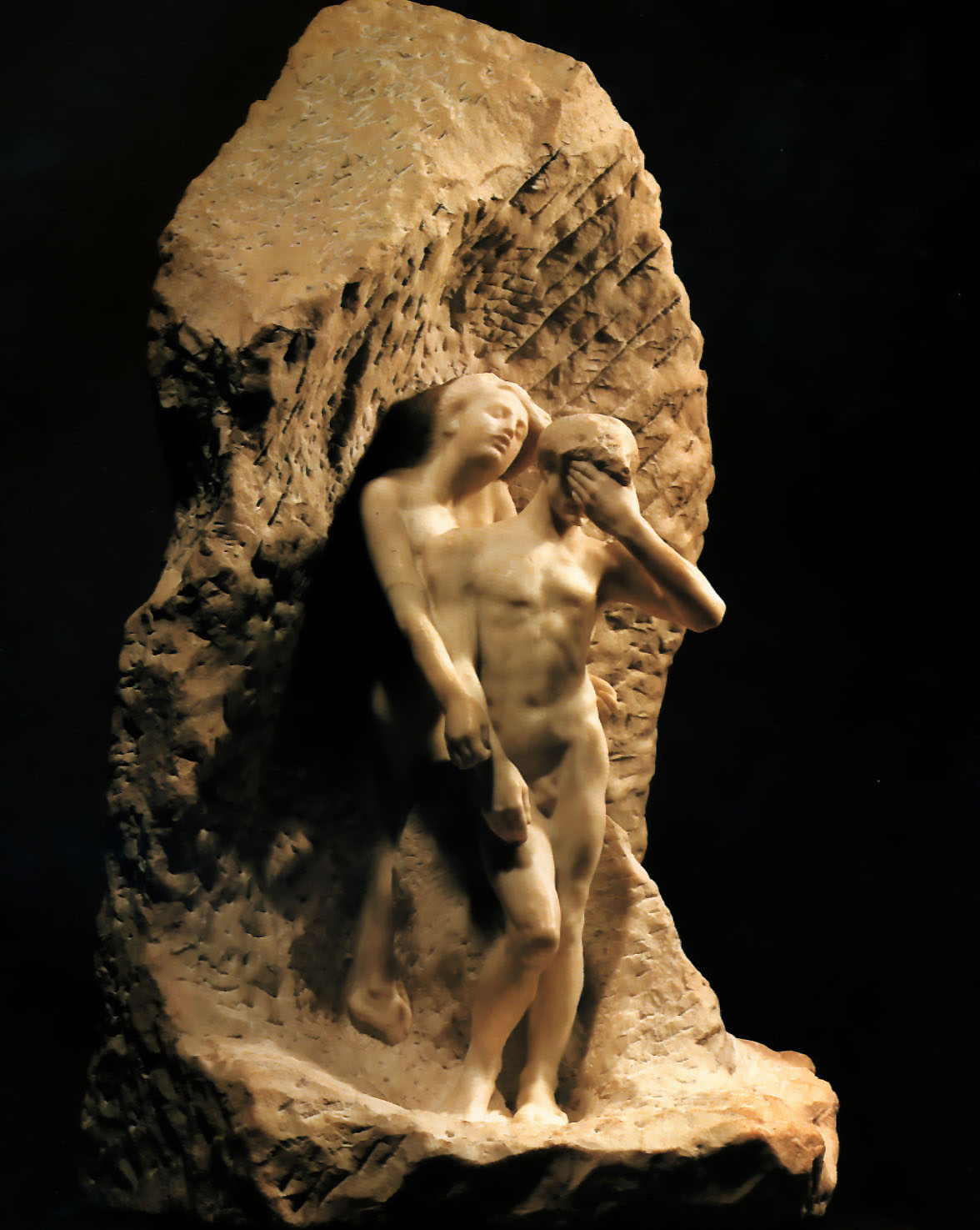 Adam and Eve expelled from Paradise (1887) - Auguste Rodin Tablo