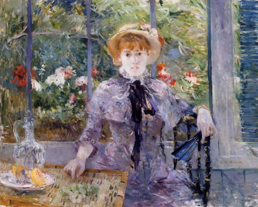 After Luncheon (1881) - Berthe Morisot Tablo
