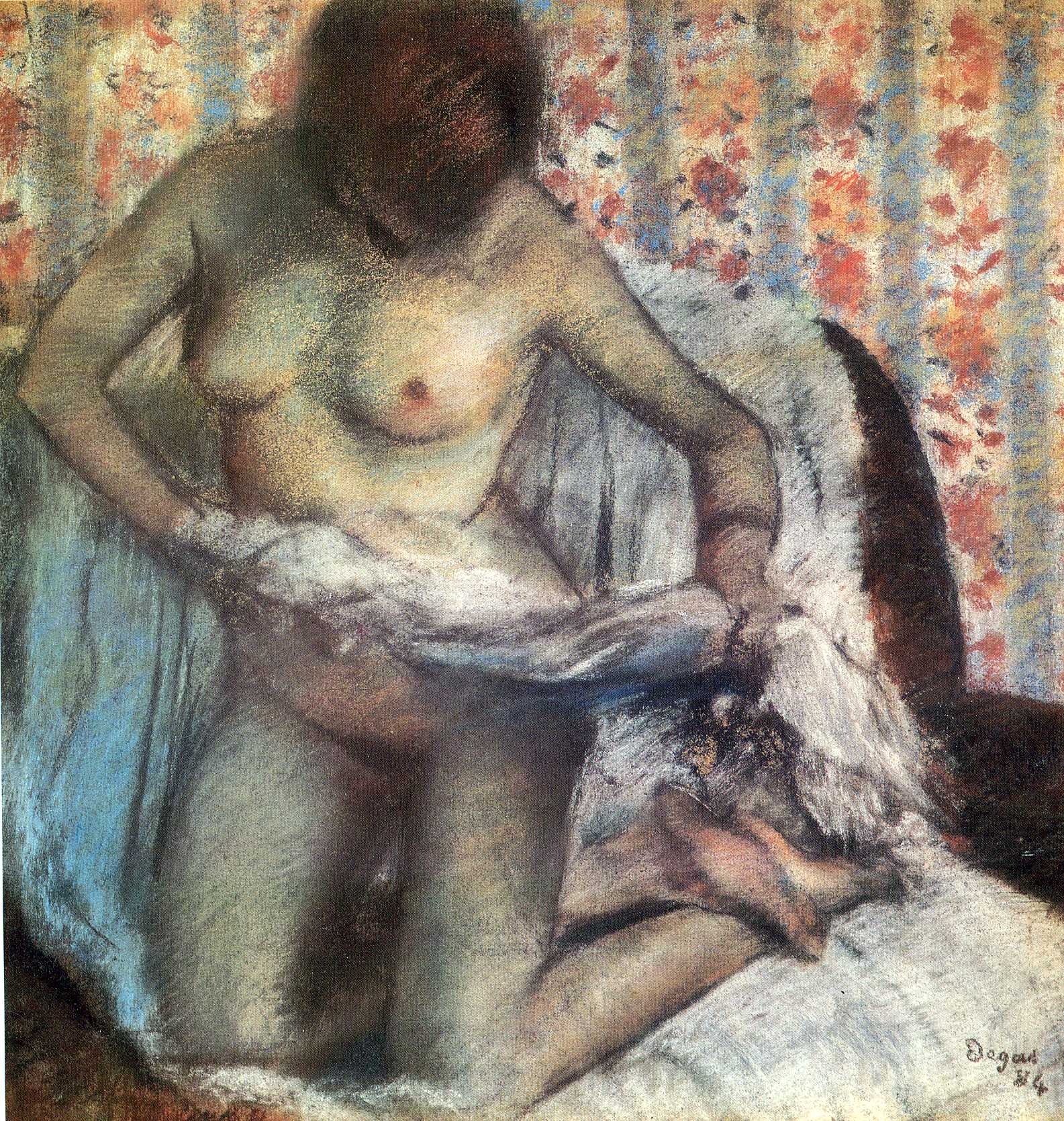 After the Bath (1884) - Edgar Degas Tablo
