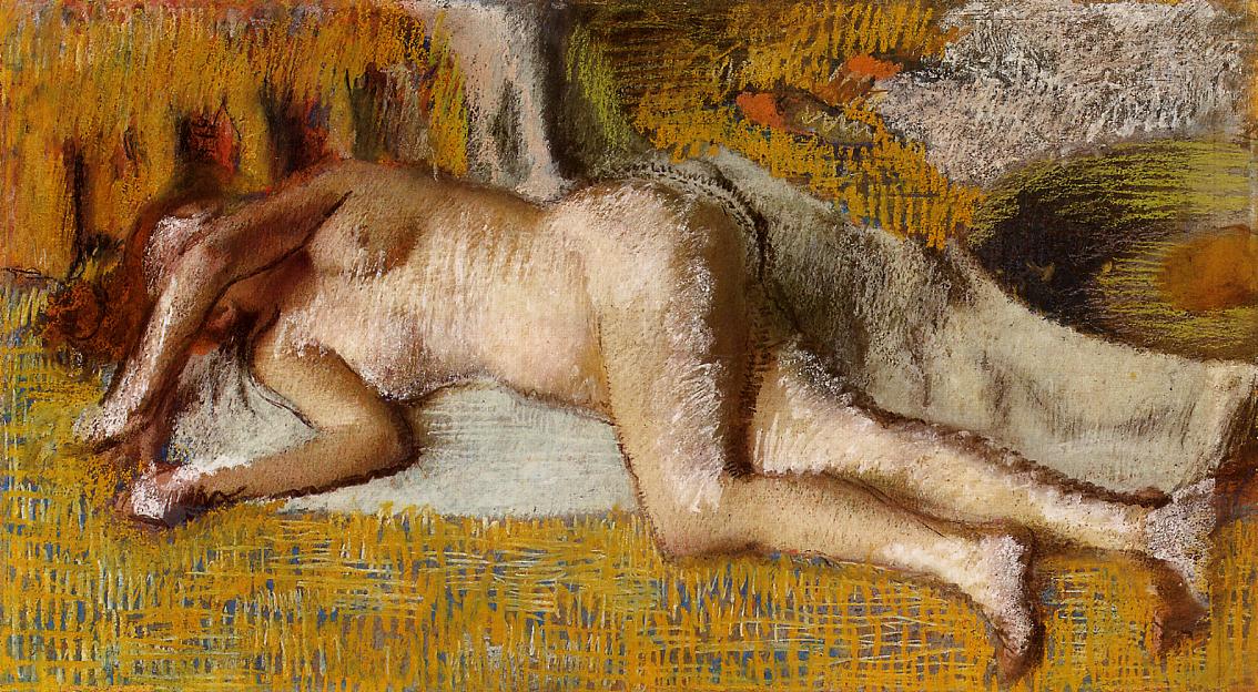After the Bath (1885) - Edgar Degas Tablo