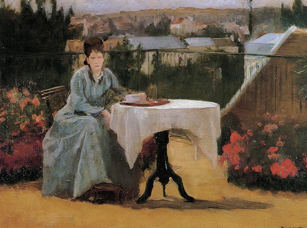 Afternoon Tea (aka On the Terrace) (1875) - Eva Gonzalès Tablo