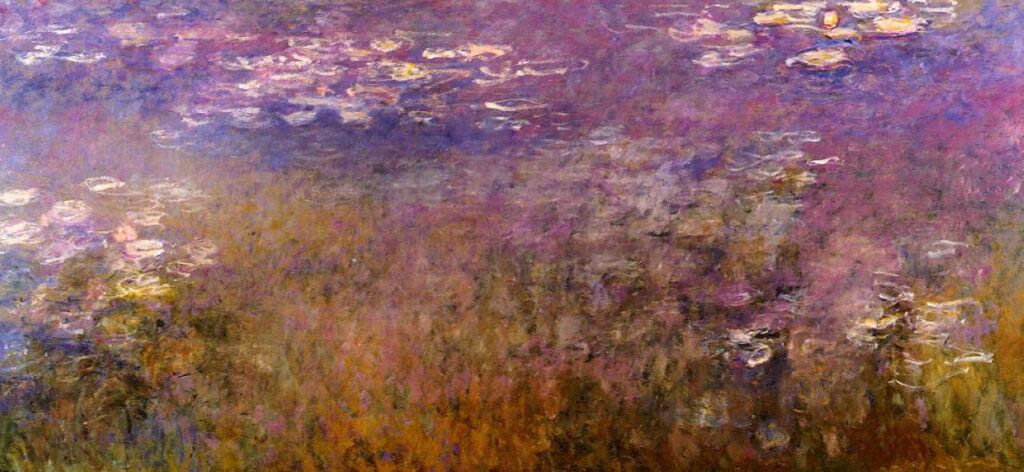 Agapanthus (center panel) (1920) – Claude Monet Tablo