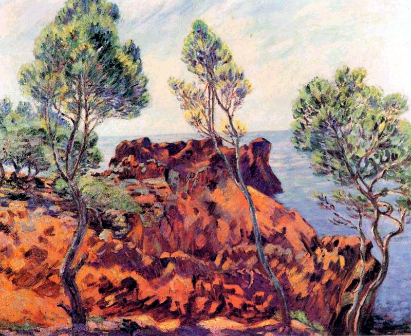 Agay, les Roches Rouges (1901) - Armand Guillaumin Tablo