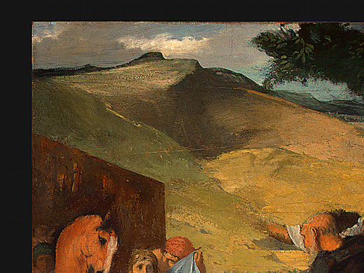 Alexander and Bucephalus (detail) (1861) - Edgar Degas Tablo