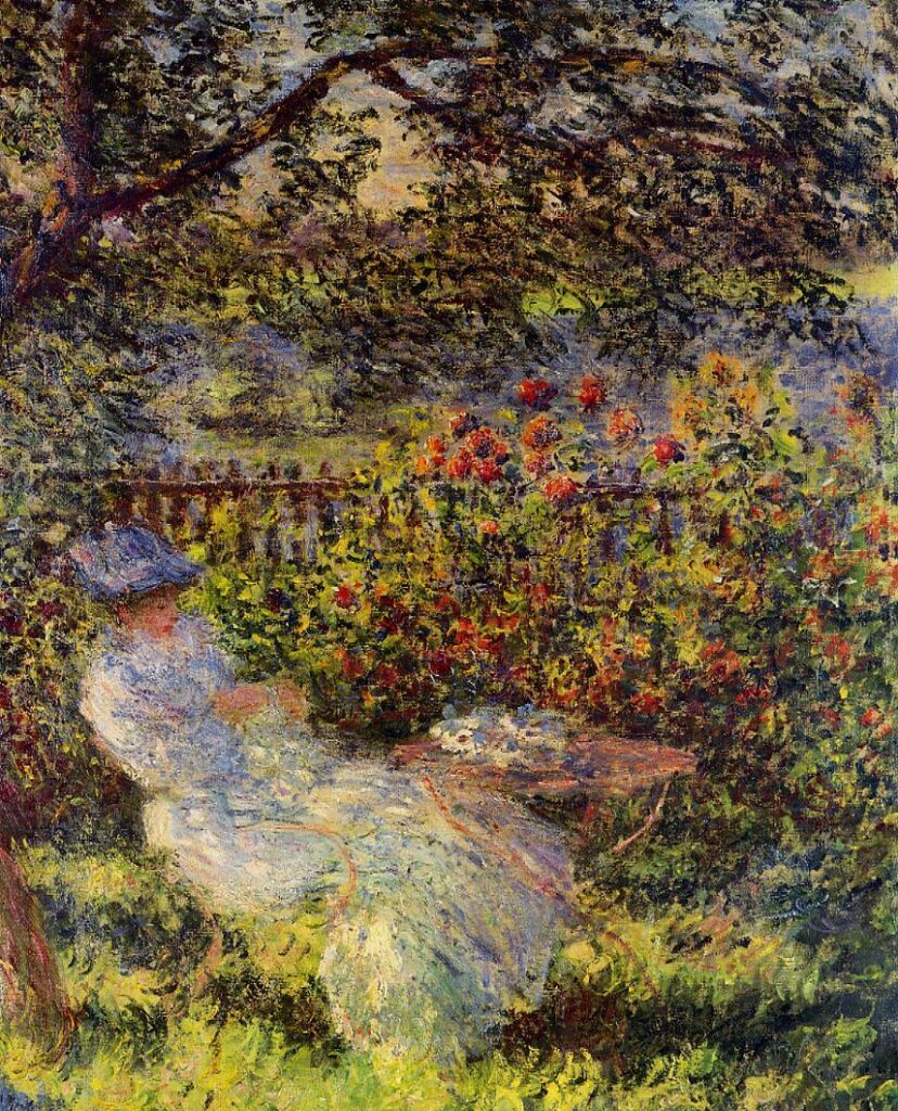 Alice Hoschede in the Garden (1881) - Claude Monet Tablo