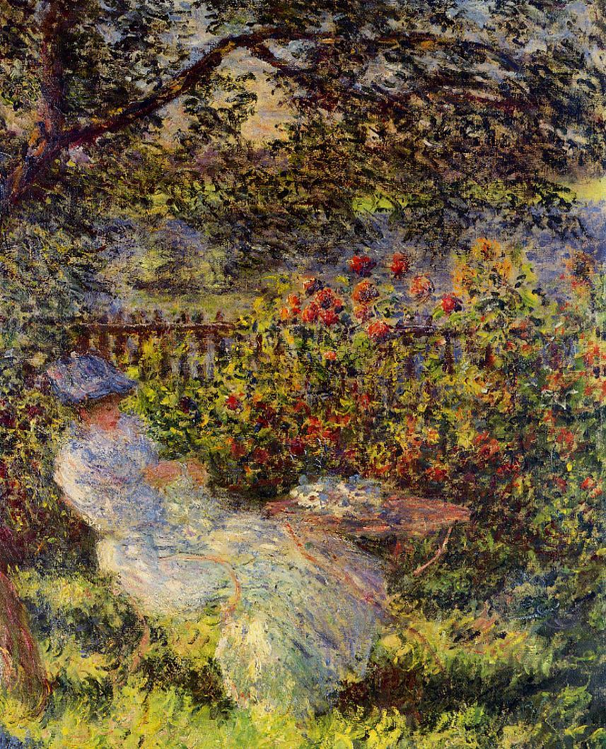 Alice Hoschede in the Garden (1881) - Claude Monet Tablo