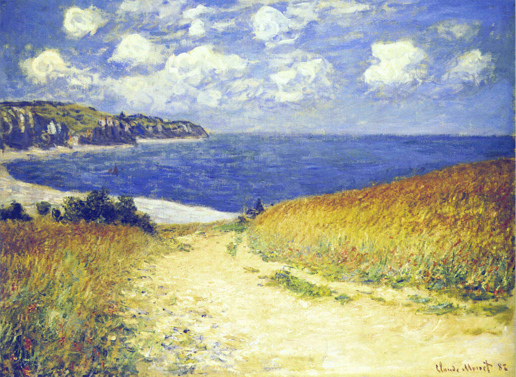 Alley near Pourville (1882) - Claude Monet Tablo
