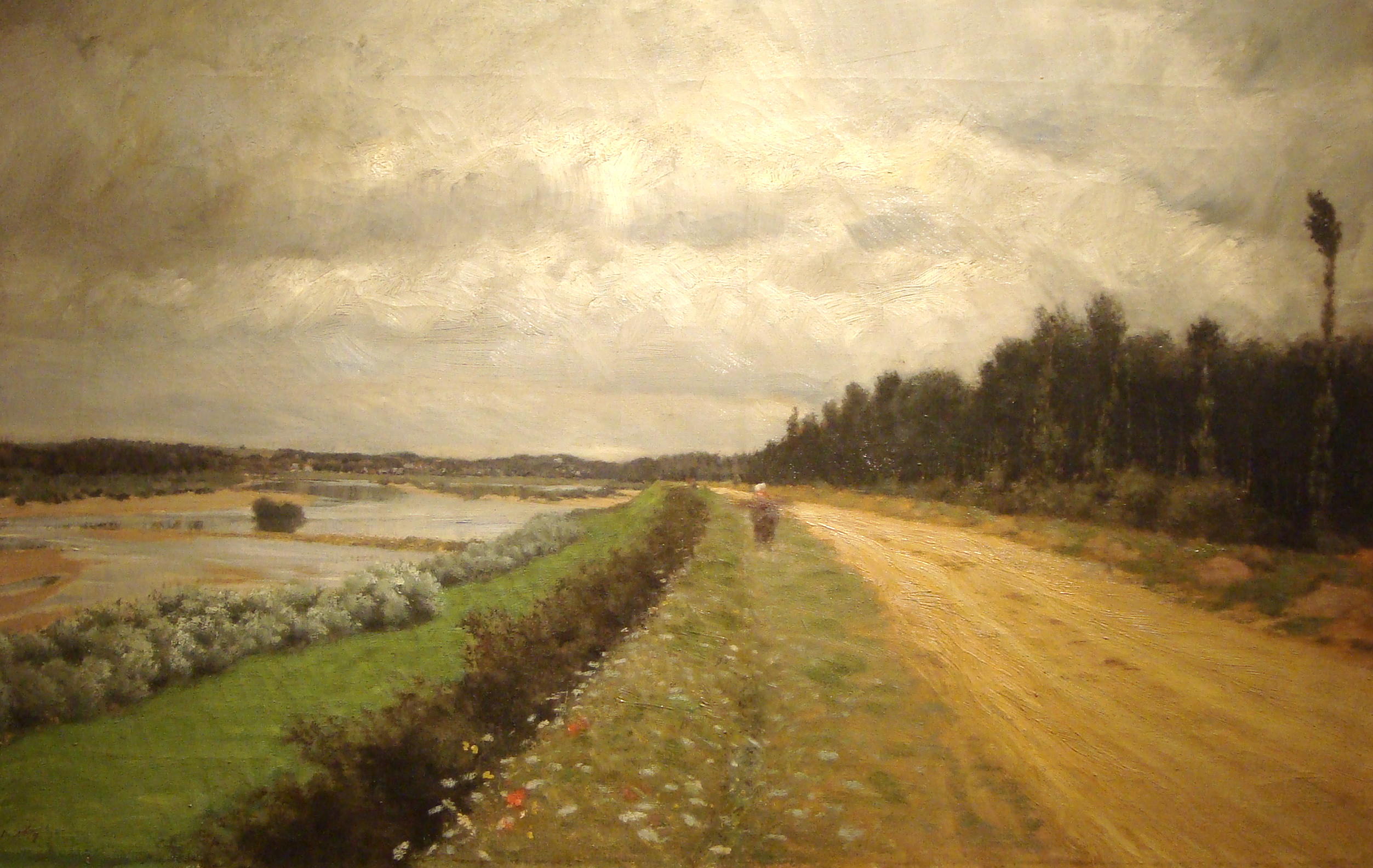 Along the Ofanto river (1870) - Giuseppe De Nittis Tablo