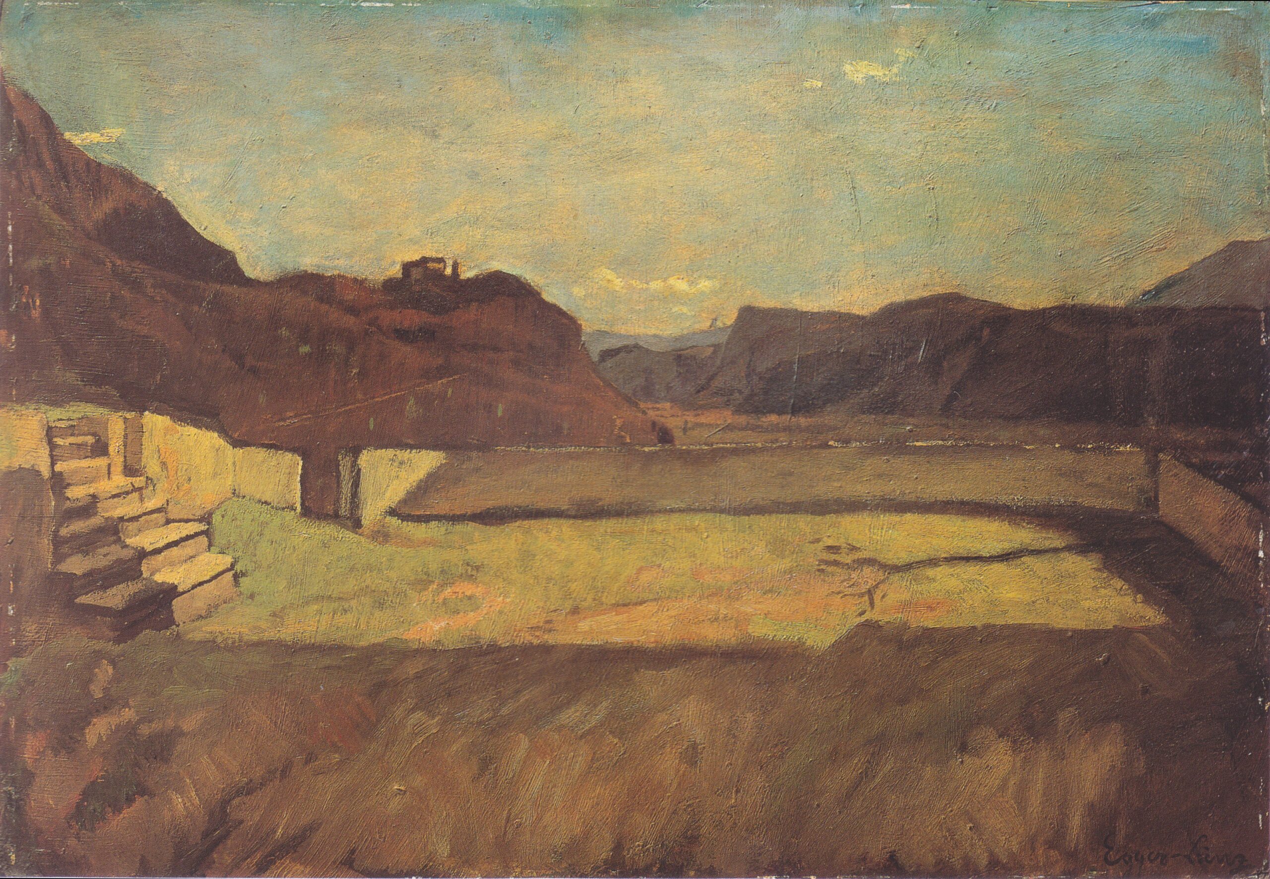 Am Kalvarienberg Bei Bozen - Albin Egger-Lienz Tablo
