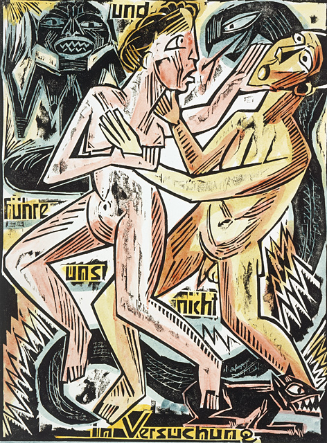 And lead us not into temptation (1922) - Max Pechstein Tablo