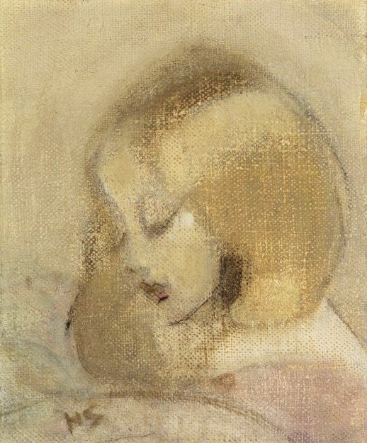 Annuli Reading (1923) - Helene Schjerfbeck Tablo