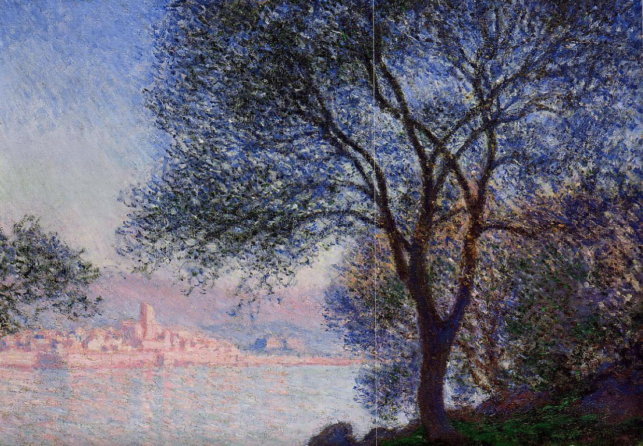 Antibes Seen from the Salis Gardens 02 (1888) - Claude Monet Tablo
