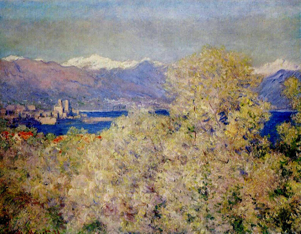 Antibes View of the Salis Gardens (1888) - Claude Monet Tablo