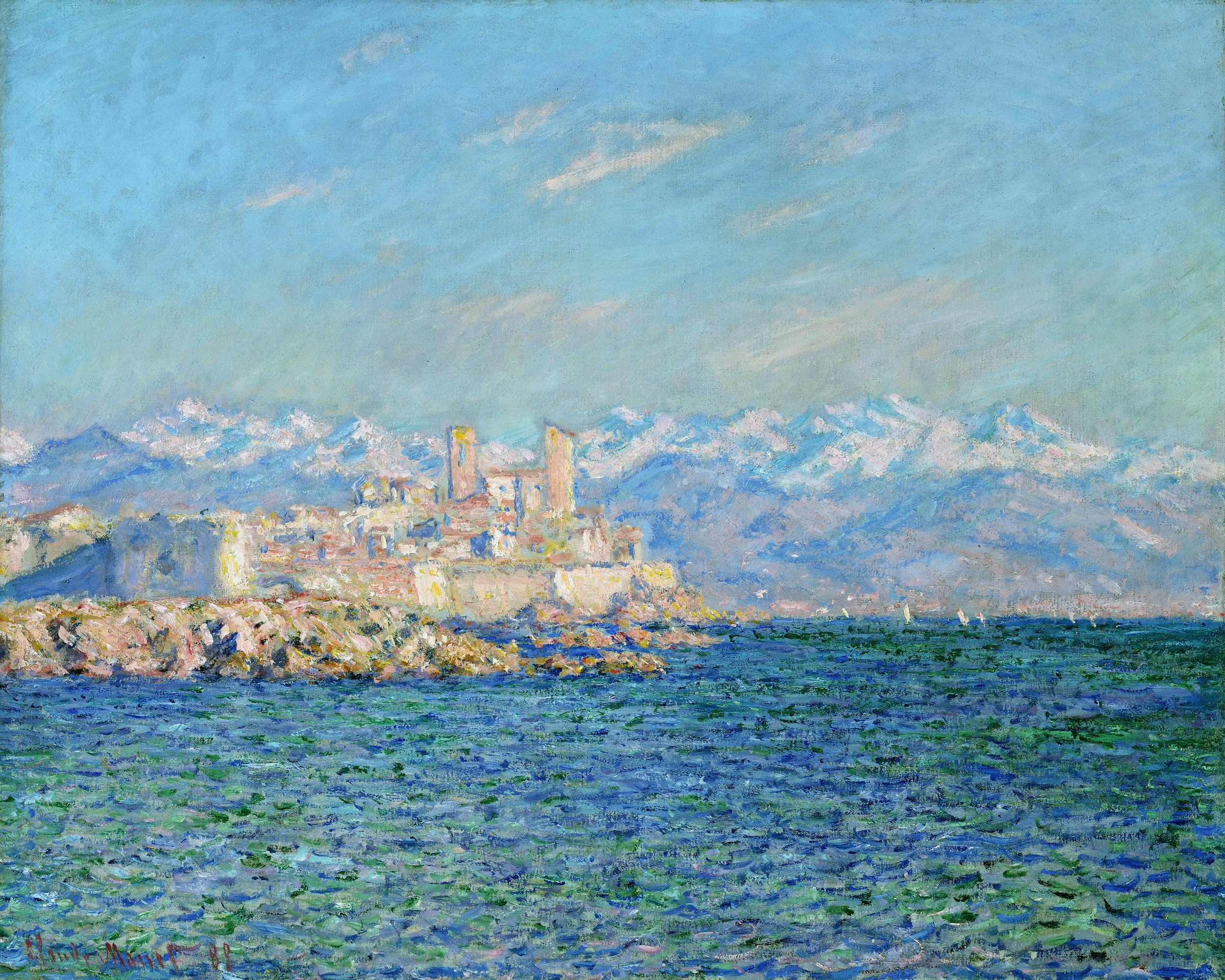 Antibes, Afternoon Effect (1888) - Claude Monet Tablo
