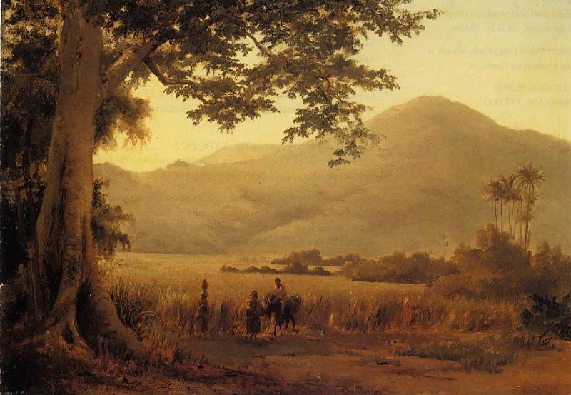 Antilian Landscape, St. Thomas (1856) - Camille Pissarro Tablo
