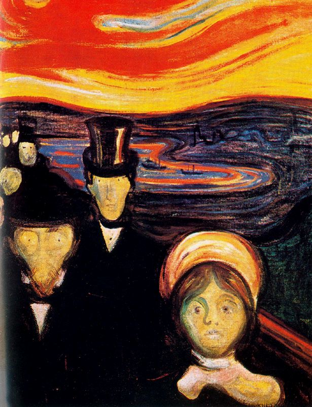 Anxiety (1894) - Edvard Munch Tablo