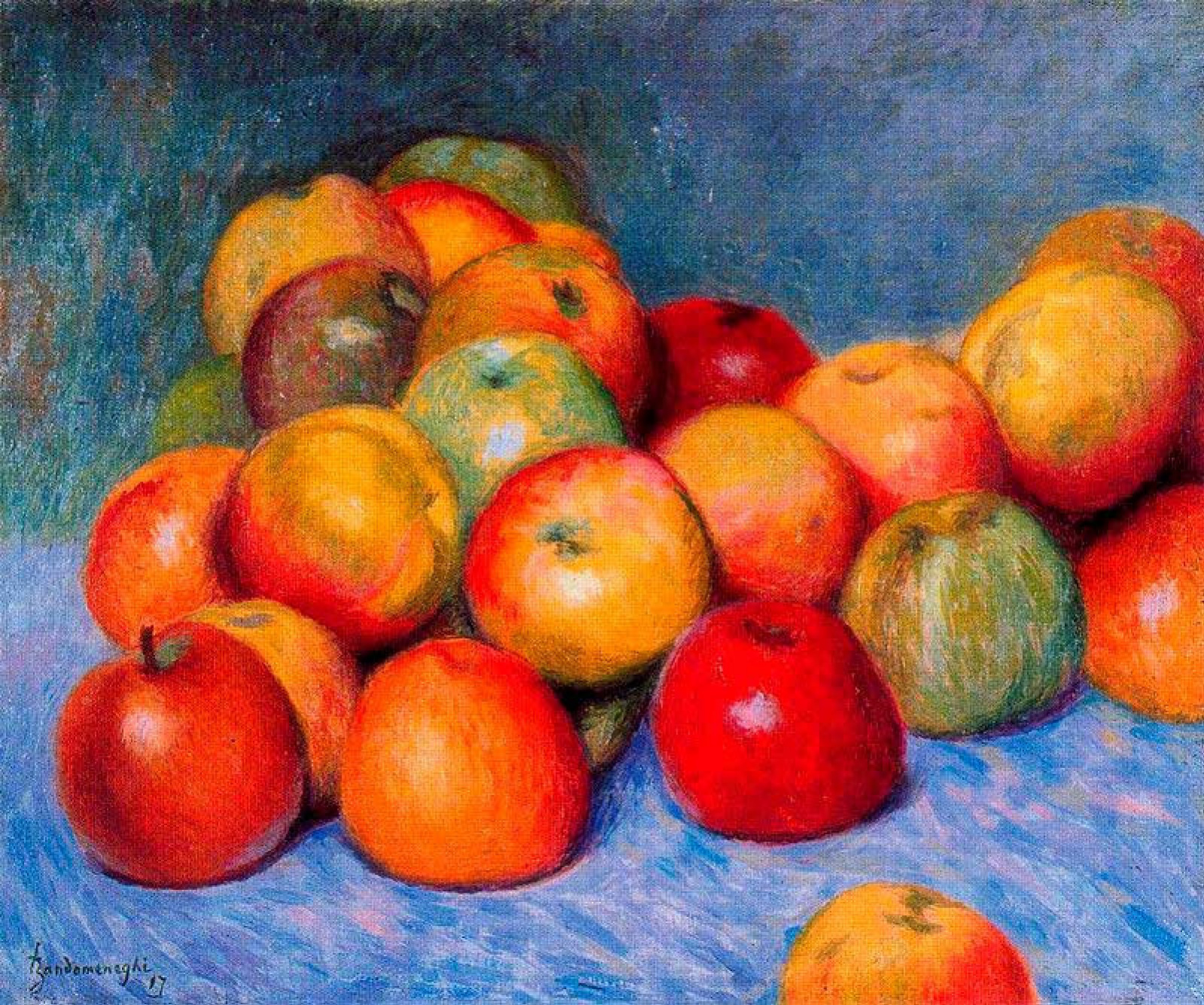 Apples (1917) - Federico Zandomeneghi Tablo