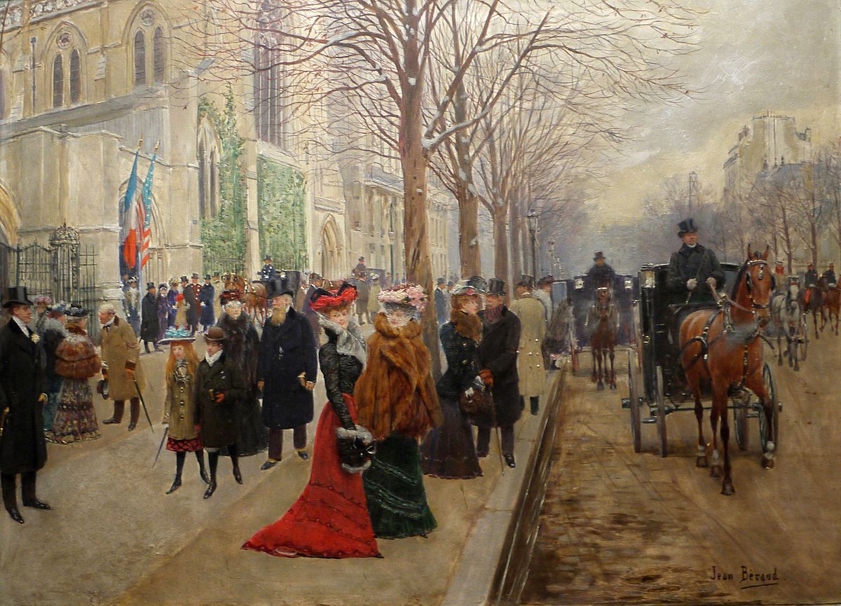 Après l'Office à l'Eglise de la Ste Trinité (1900) - Jean Béraud Tablo