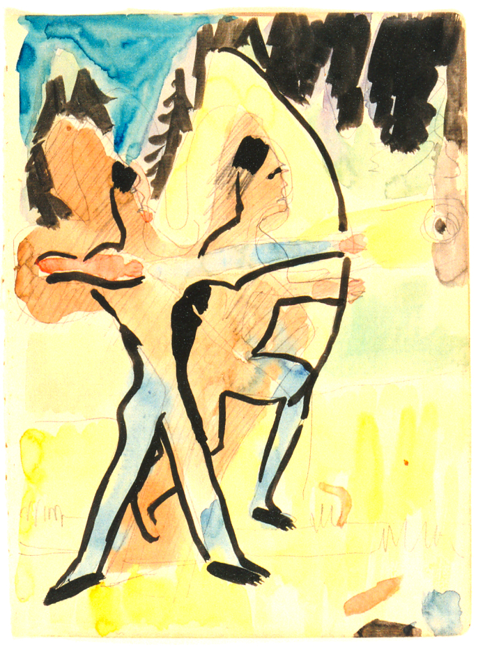 Archer at Wildboden (1935) - Ernst Ludwig Kirchner Tablo