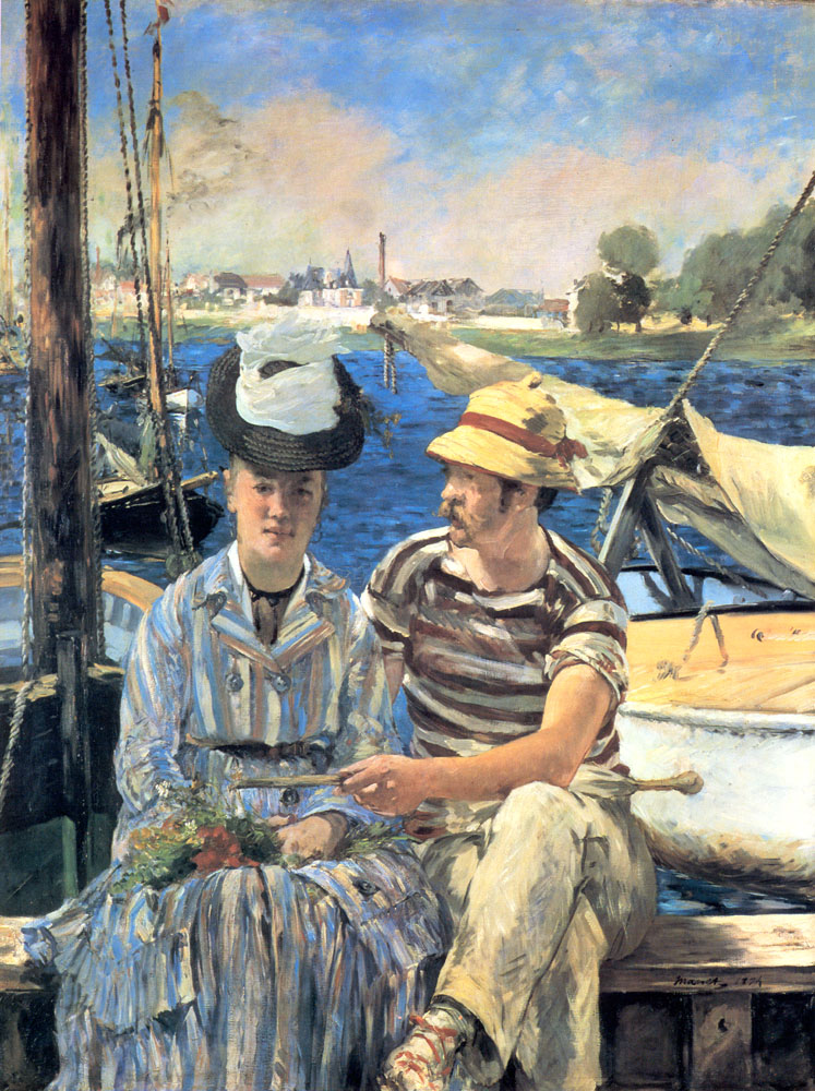 Argenteuil (1874) - Edouard Manet Tablo