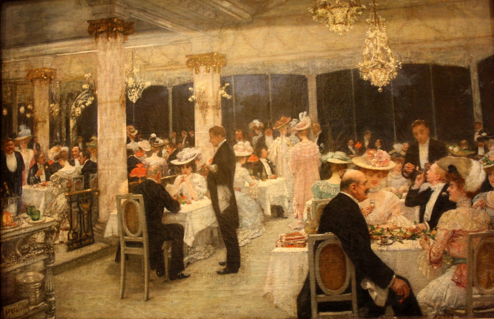 Armenonville Le Soir Du Grand Prix (1905) - Henri Gervex Tablo