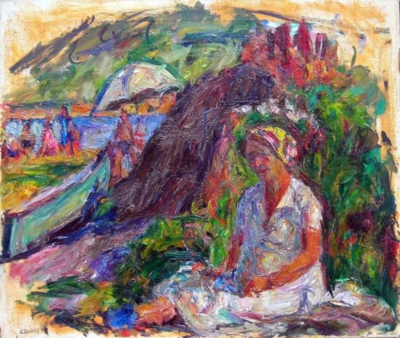 Artist's Wife (1937) - Abraham Manievich Tablo