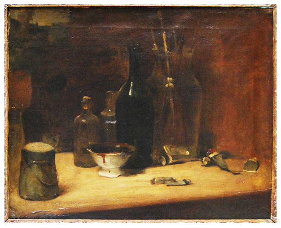 Artist's atelier (1880) - Edouard Manet Tablo