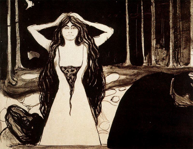 Ashes II (1896) - Edvard Munch Tablo
