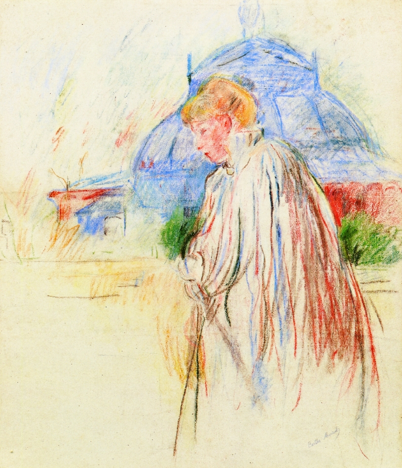 At the Exposition Palace - Berthe Morisot Tablo