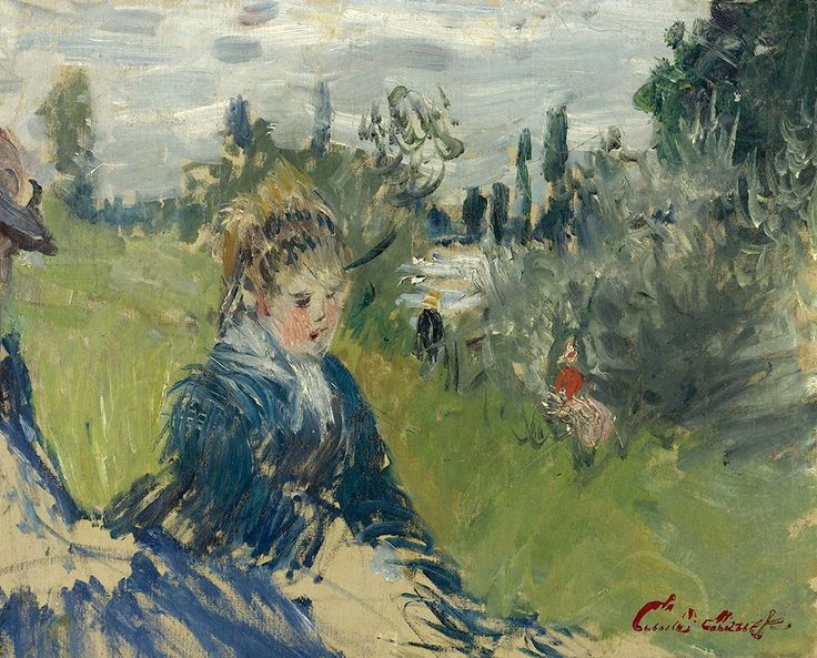 At the Meadow, Vetheuil (1888) - Claude Monet Tablo