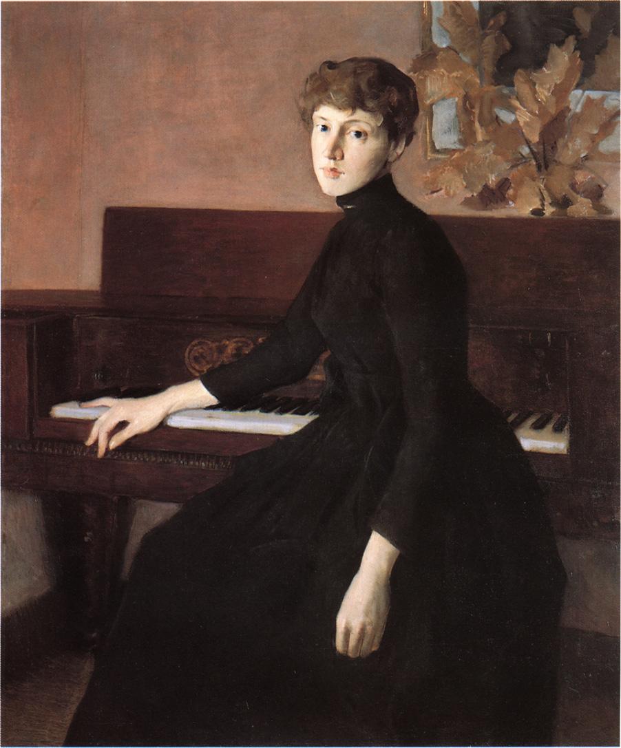 At the Piano (1903) - Julian Alden Weir Tablo