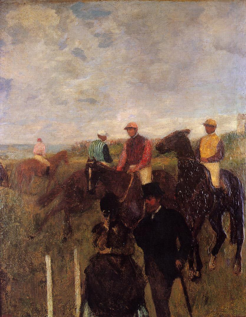 At the Races (1868) - Edgar Degas Tablo
