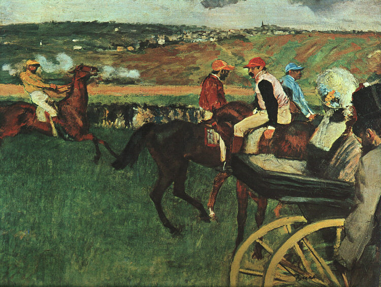 At the Races (1874) - Edgar Degas Tablo