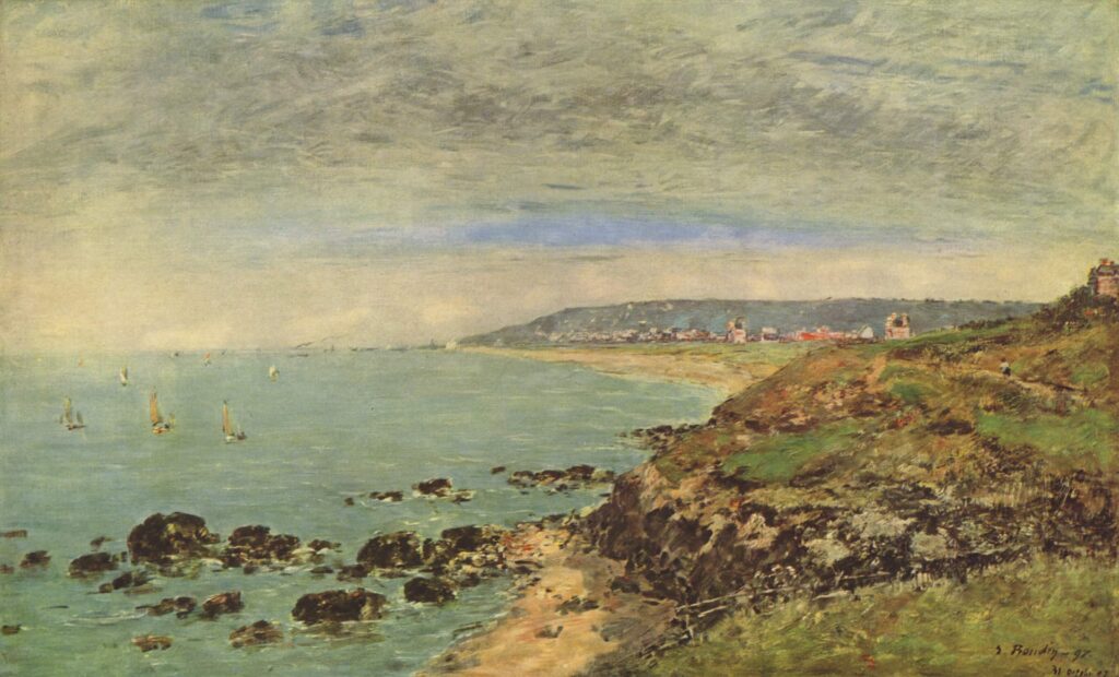 Atlantic coast near Benerville (1897) – Eugène Boudin Tablo