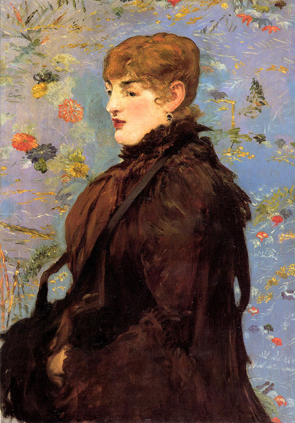 Autumn (Study of Mery Laurent) (1882) - Edouard Manet Tablo