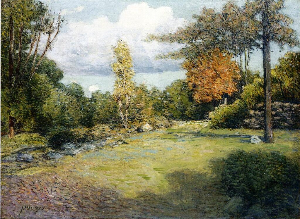 Autumn Days – Julian Alden Weir Tablo