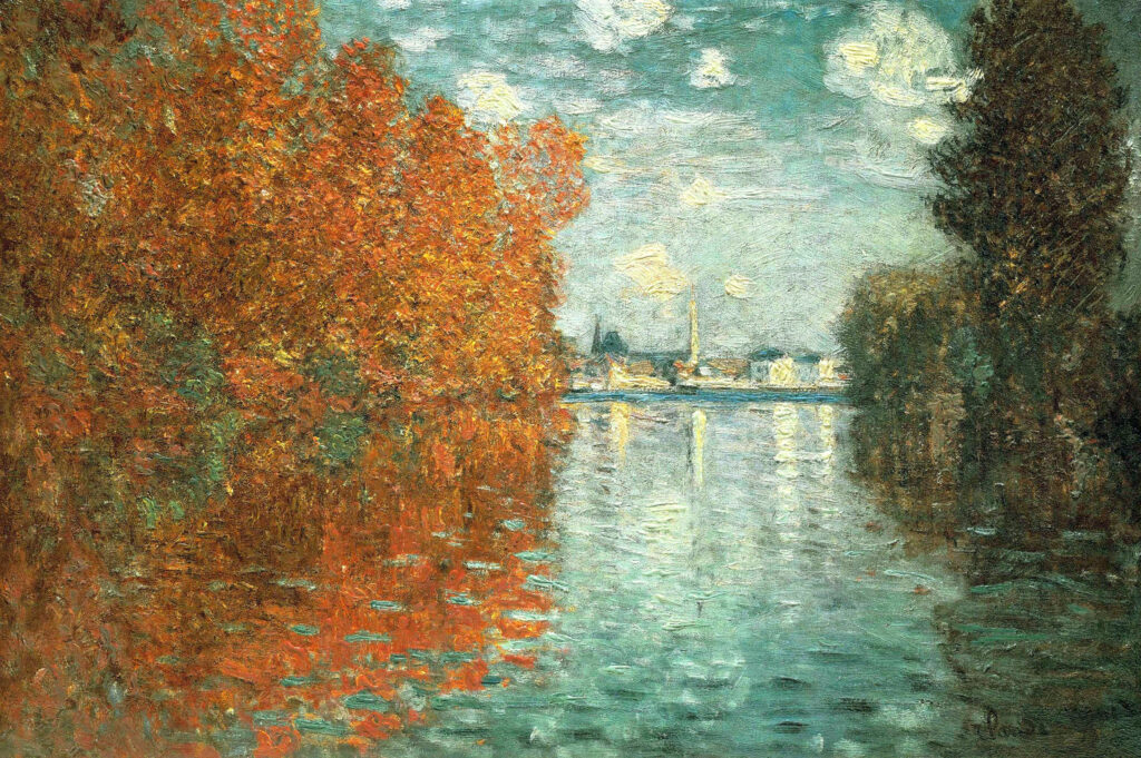 Autumn Effect at Argenteuil (1873) - Claude Monet Tablo