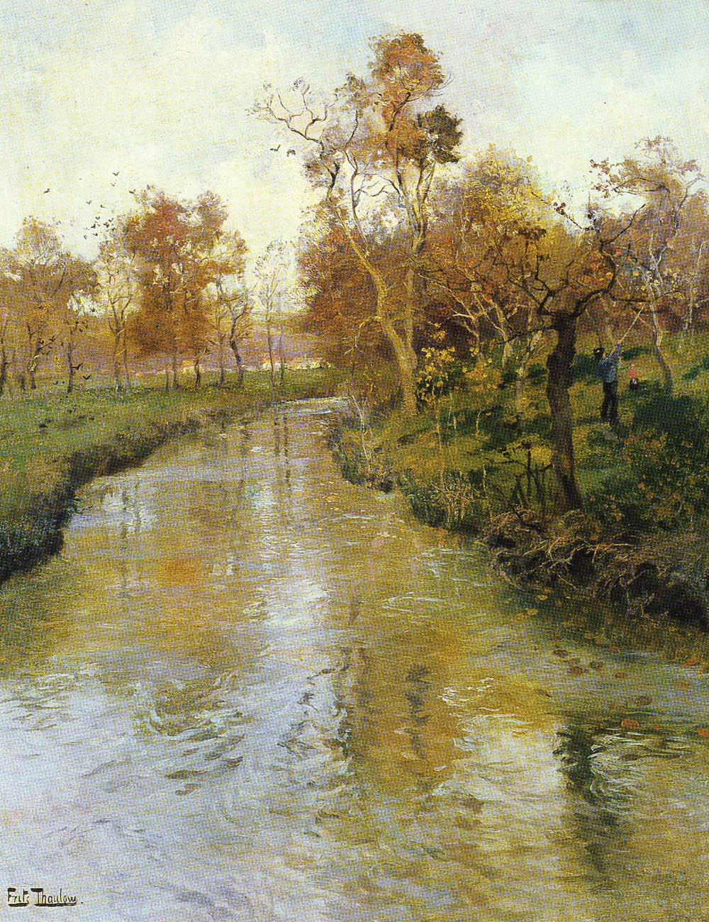 Autumn - Frits Thaulow Tablo
