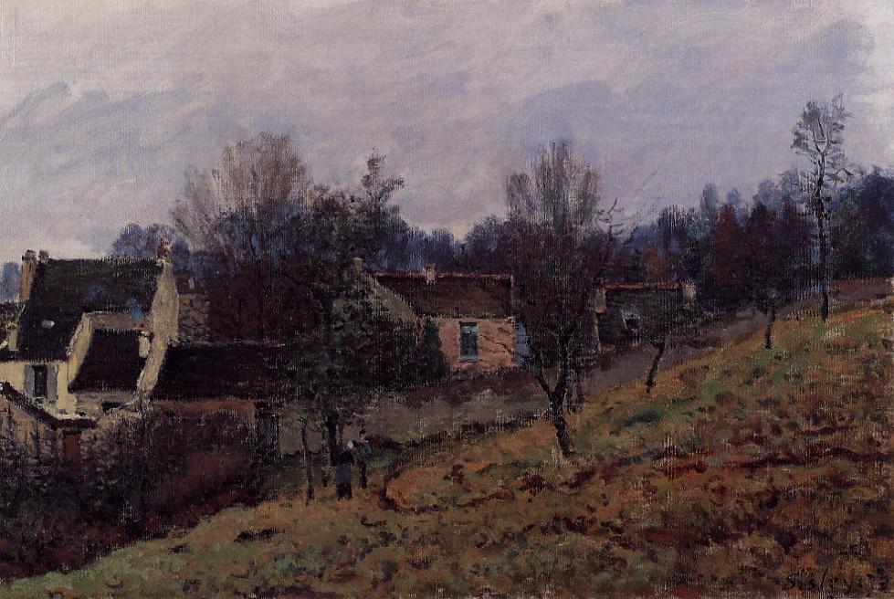 Autumn in Louveciennes (1873) - Alfred Sisley Tablo