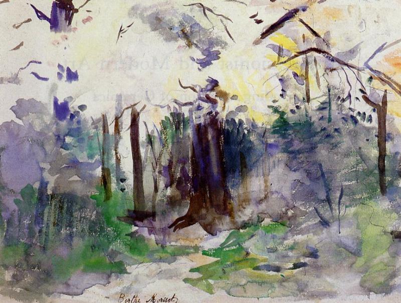 Autumn in the Bois de Boulogne (1884) - Berthe Morisot Tablo