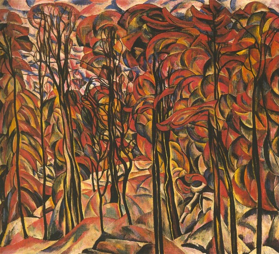 Autumn in the Park (1925) - Abraham Manievich Tablo