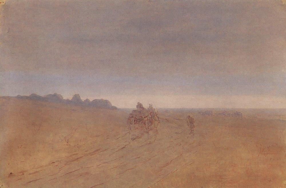 Autumn. Fog (1908) - Arkhip Kuindzhi Tablo