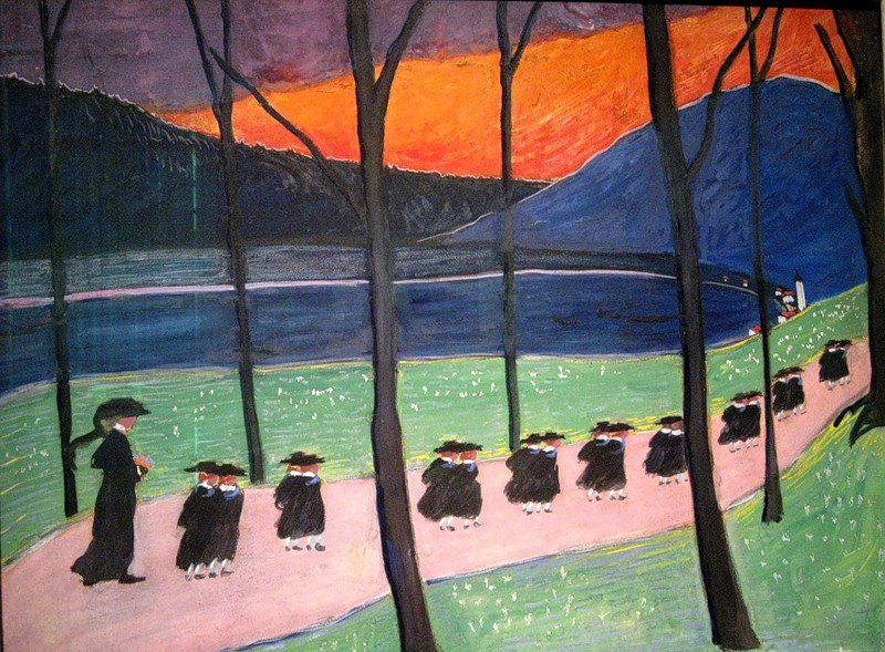Autumn. School (1907) - Marianne von Werefkin Tablo