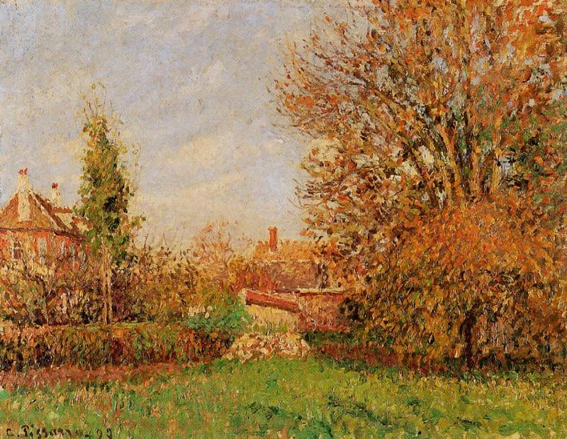 Autunm in Eragny (1899) - Camille Pissarro Tablo