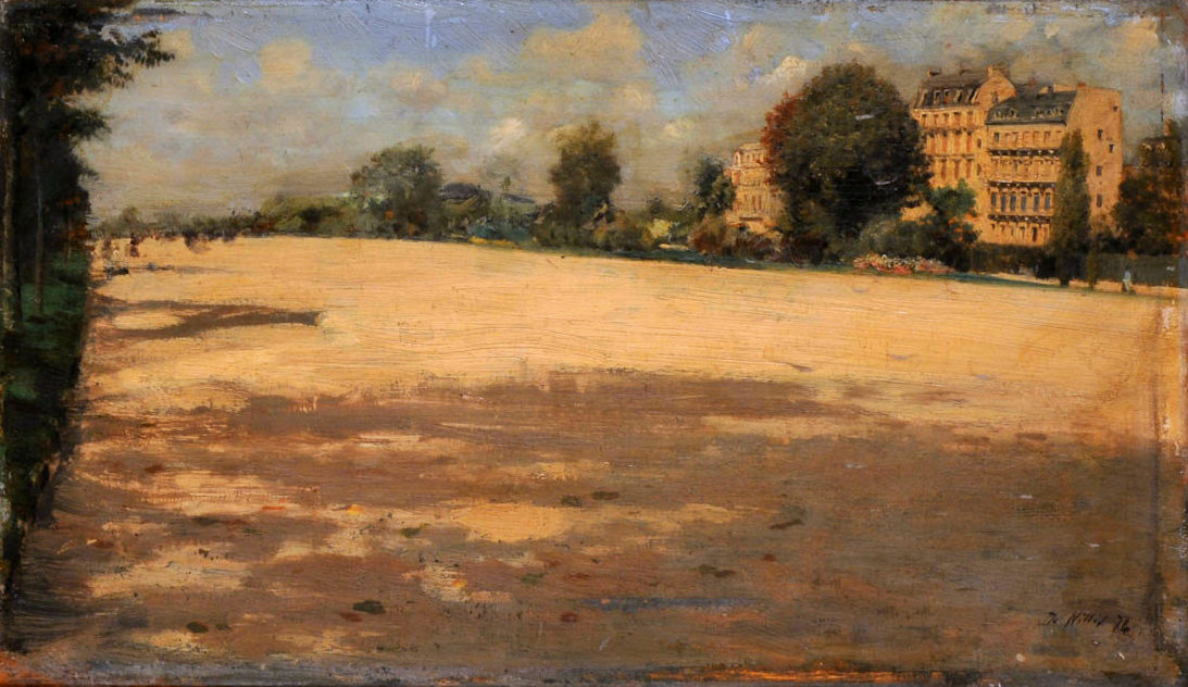 Avenue du Bois de Boulogne, Paris (1874) - Giuseppe De Nittis Tablo